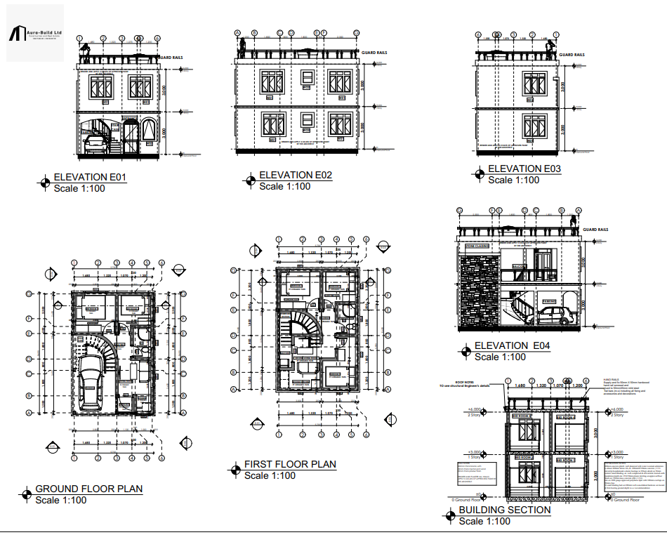 Technical drawing coordination sheet